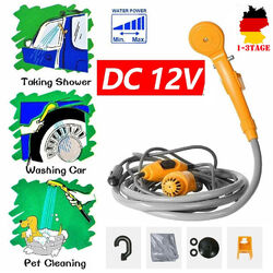 12V Brause Camping Dusche Caravan Autodusche Tauchpumpe Outdoor Garten Auto Kfz