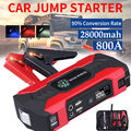 28000mAh 800A Auto KFZ Starthilfe Jump Starter 12V Ladegerät Booster Power Bank