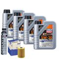 Motoröl 5W30 LIQUI MOLY Leichtlauf Special Tec Ll 4L+MAHLE Ölfilter +Cera Tec