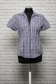 180 N22 MARC O`POLO Damen Bluse Gr. 36 weiß schwarz blau rot kariert Kurzarm