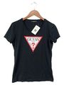 GUESS T-Shirt Damen L Schwarz Logo Baumwolle