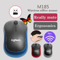 M185 Logitech Maus Wireless Schnurlos Mouse Kabellos Funk + USB Empfänger DE