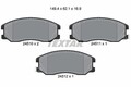 TEXTAR Bremsbelagsatz, Scheibenbremse 2451001 für CHEVROLET OPEL