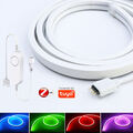 Tuya Zigbee 3.0 Neon RGB LED Strip Streifen Flex Lichtleiste Schlauch Lichtband 