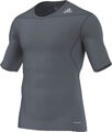 adidas Techfit Funktionsshirt Shortsleeve grau D82090 - Gr. S