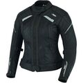 Damen Motorrad Jacke Motorrad Jacke Textil Schwarz Mit Protektoren XS - XXL