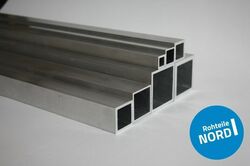 Aluminium Vierkantrohr Quadratrohr 25x25x2 mm AlMgSi0,5 Alu Profil Hohlprofil