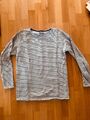 LUXURY DSTREZZED and Co. Sweatshirt, schwarz-weiß gestreift, Gr. XL, Baumwolle