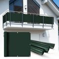 PVC Balkon Sichtschutzmatte Sichtschutzzaun grün 6x0,9m Schutzfolie