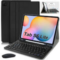 Für Samsung Galaxy Tab S6 Lite P610 P615 Schutz Hülle QWERTZ Bluetooth Tastatur