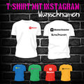 INSTAGRAM WUNSCHBESCHRIFTUNG selbst gestalten I T-SHIRT DRUCK