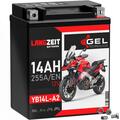 Langzeit YB14L-A2 Motorradbatterie GEL 12V 14Ah 51411 CB14L-A2 12N14-3A FB14L-A2