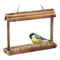 Relaxdays Vogelfutterhaus Holz zum Aufhängen HBT 235 x 32 x 75 cm Garten Voge...