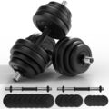 Physionics® Kurzhantel Set 30kg Hanteln Hantelscheiben Hantelset Krafttraining