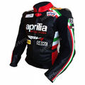 APRILIA Herren Motorrad Lederjacke Rennen Leder Bikerjacke Biker Lederjacken 52