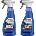 2x 500ml SONAX XTREME COCKPITREINIGER MATTEFFECT COCKPITSPRAY PFLEGE REINIGER