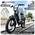 Ebike 20 Zoll E Mountainbike Elektrofahrrad 48V Moped Fatbike Trekking E-MTB