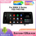 12,3" Autoradio CarPlay Android 14 für BMW 2er F45 F46 NBT 8-Core 128GB GPS Navi