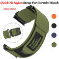 Quick Fit Nylon Uhrenarmband Für Garmin Fenix 3 HR 5 5X Plus 6 6X 7 7X Pro Solar