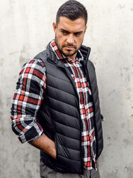 Jacke Weste Steppweste Bodywarmer Übergangs Basic Ärmellos Zip Herren BOLF Sport