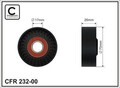 CAFFARO Spannrolle Keilrippenriemen 232-00 Kunststoff für BMW 5er E60 3er E90 X3