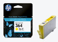 Original HP 364 Gelb Yellow Tintenpatrone Photosmart 7510 7520 E All-In-One