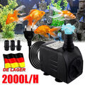 2000l/h Teichpumpe SuperECO Bachlaufpumpe Filterpumpe Garten WasserPumpe