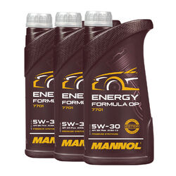 MANNOL Energy Formula OP Motoröl MB 229.5, dexos2, 3x1 Liter