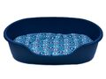 Hundebett Hundekorb blau + Kissen Herzen mint