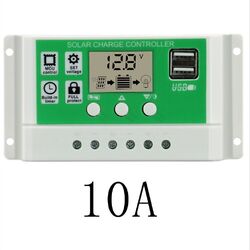 Solar Laderegler 10A/20A/30A/100A PWM Solar Panel Controller Regulator Mit USB .