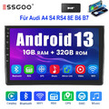 Autoradio 32G DAB Für Audi A4 S4 RS4 8E 8F B6 B7 Seat Exeo Carplay Android13 GPS
