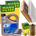 MANN INSPEKTIONSPAKET+5L ORIGINAL 5W-30 ÖL passend für OPEL INSIGNIA A 1.6+1.8