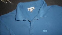 LACOSTE Herren Poloshirt Polohemd  T-Shirt Hemd Polohemd Denim Blau Gr. M 48 50
