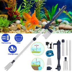 Elektrische Aquarium Mulmsauger Fish Tank Reiniger Wasserwechsler Kiesreiniger