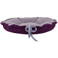 Tierbett für Chihuahua - Daisy - violett gesteppt/grau - 65cm