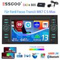 DAB+ Für Ford Focus MK2 Transit MK7 2+64G Android 13 Carplay Autoradio GPS NAVI