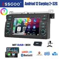 DAB+ Carplay Android 13 Autoradio GPS Navi Für BMW E46 3er 318 320 325 M3 MG ZT