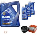 MAHLE ÖLFILTER 8 L MANNOL Classic 10W-40 für Renault Megane I 1.9 D Eco Dacia