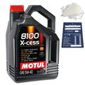 5 Liter Motul 8100 X-cess gen2 5W40 Motoröl MB 229.5 226.5 A3 B4 API SP A40 SET