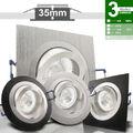 LED Einbau Leuchten Set flach 35mm dimmbar 230V 5W SD Decken Strahler AL-NOB