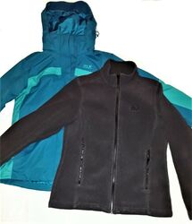 Jack Wolfskin Parka Mantel 3-in-1 Jacke Fleece Winddicht Wasserdicht Gr. M 40