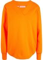 Sweatshirt Gr. 40/42 Kürbisorange Damen Langarm Sweat-Shirt Bluse Tunika Neu*