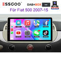 2+64GB DAB+ Android 13 Apple Carplay Autoradio GPS Für Fiat 500 2007-2015 Kamera