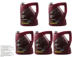 5x 4 Liter Original MANNOL Getriebeöl Basic Plus 75W-90 API GL 4+ Gear Oil