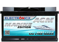 AGM Batterie 100AH 100 Ah Marine Solar Caravan 12V Boot Versorgungsbatterie