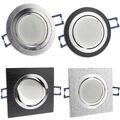 6x LED Einbaustrahler Set schwenkbar flach 3-6,5W Aluminium  Spot Licht 70-75mm