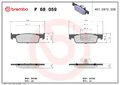 Bremsbelagsatz Scheibenbremse XTRA LINE BREMBO P 68 059X für SANDERO RENAULT 3 4