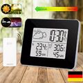 Digital Funkuhr Wetterstation Funkwecker Thermometer Hygrometer mit Außensensor