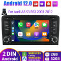 32G Carplay Android 13 Autoradio GPS Navi RDS BT EQ USB Für Audi A3 S3 RS3 8P 8V