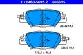 Bremsbelagsatz Scheibenbremse ATE 13.0460-5695.2 für MAZDA CX KE KF GH Van KE107